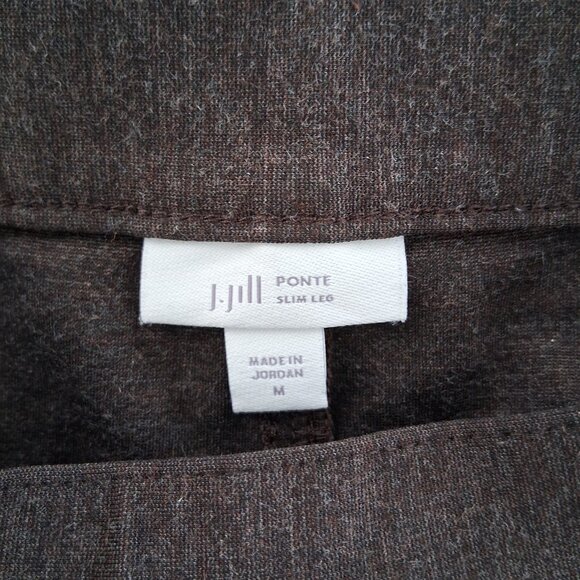 J JILL PONTE SLIM LEG STRETCH PANTS SIZE M - Picture 4 of 8